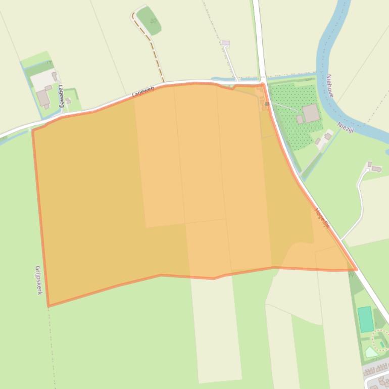 Kaart van postcodegebied 9842TA.