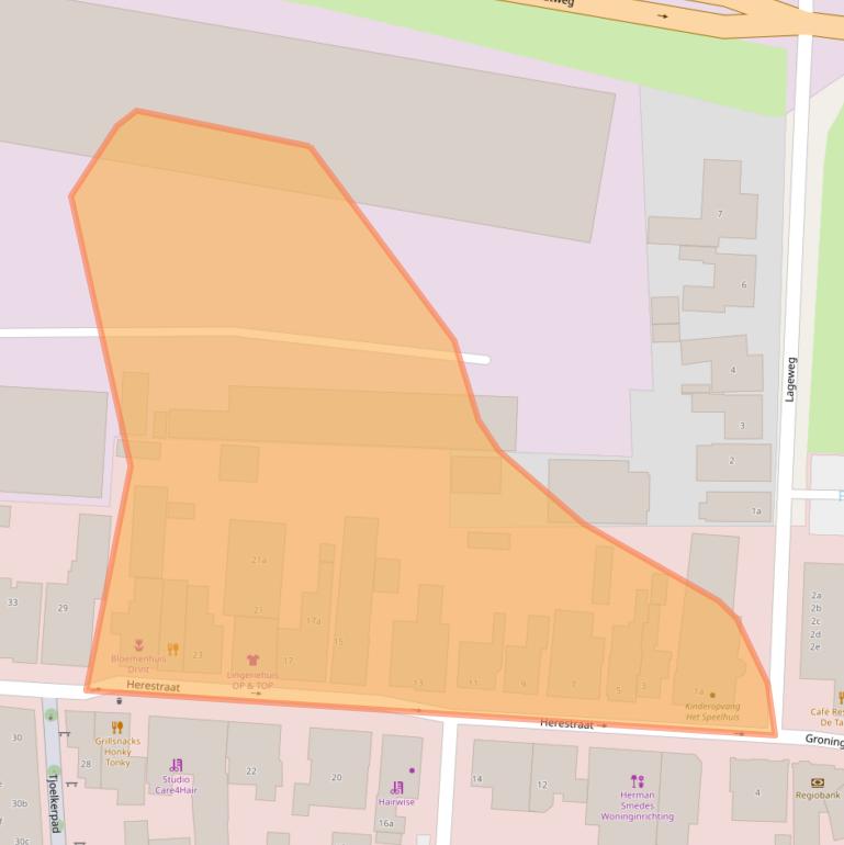 Kaart van postcodegebied 9843AH.