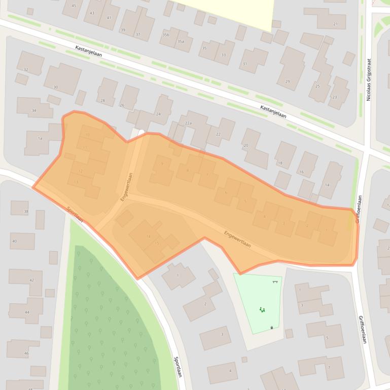 Kaart van postcodegebied 9843BX.