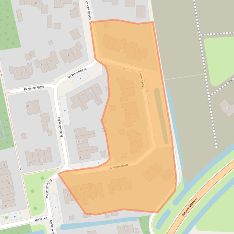 Kaart van postcodegebied 9843CC.