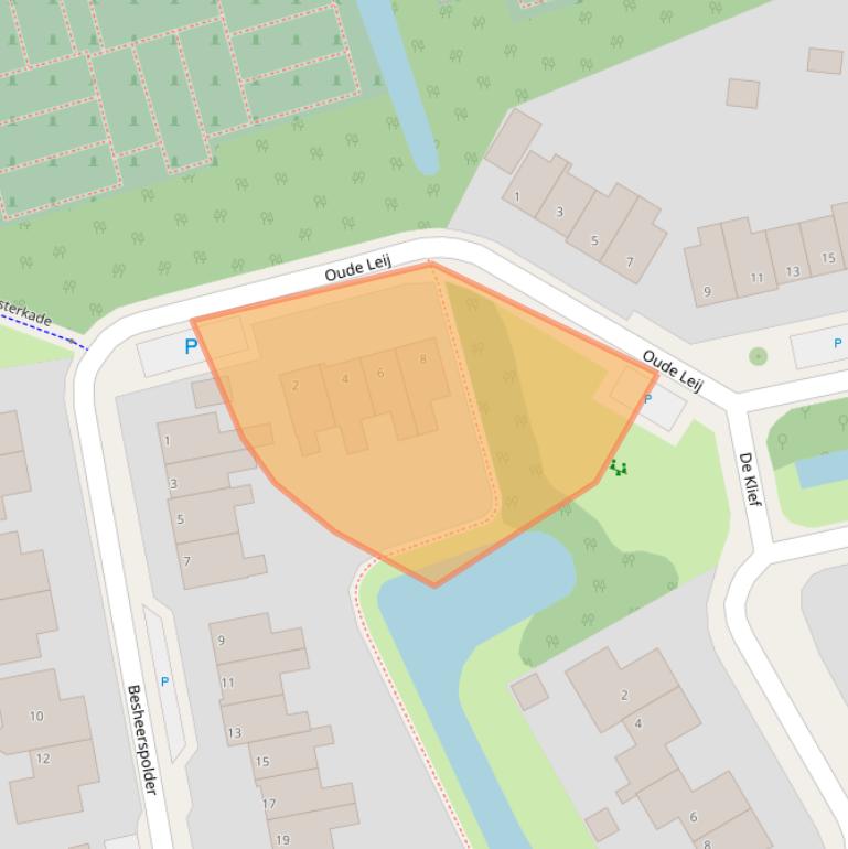 Kaart van postcodegebied 9843CE.