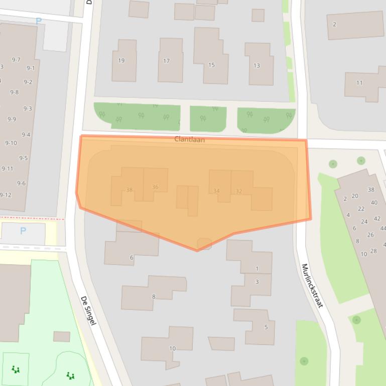 Kaart van postcodegebied 9843EB.