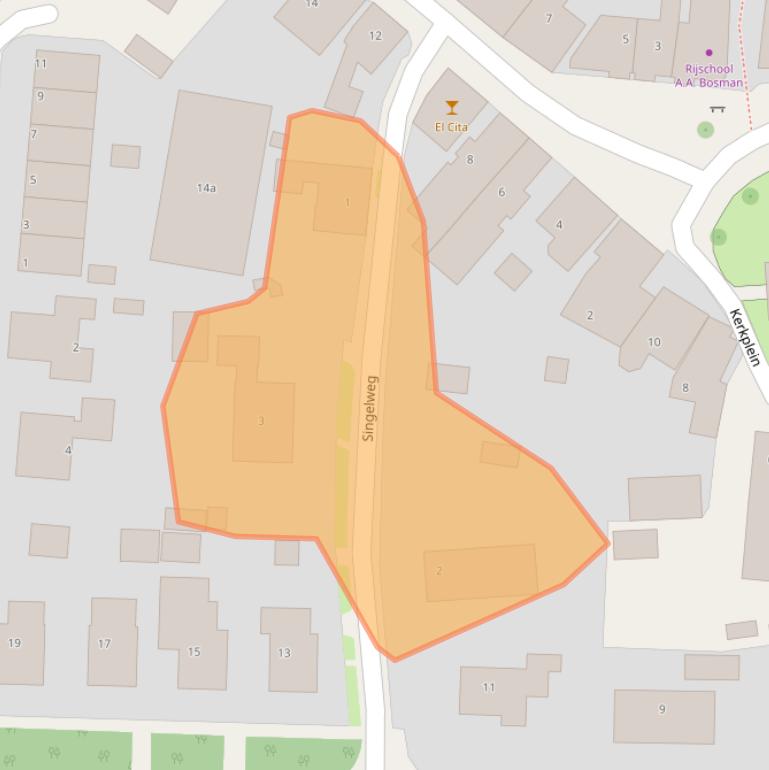 Kaart van postcodegebied 9843EC.