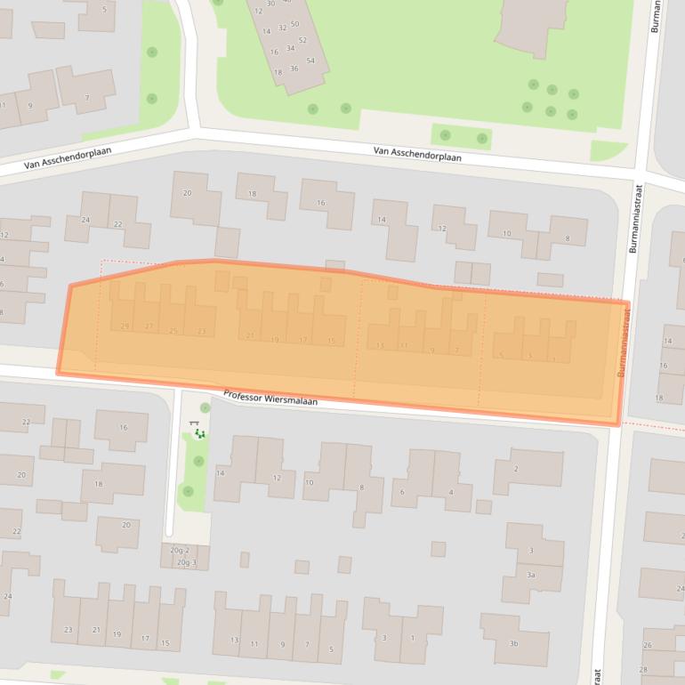 Kaart van postcodegebied 9843EG.