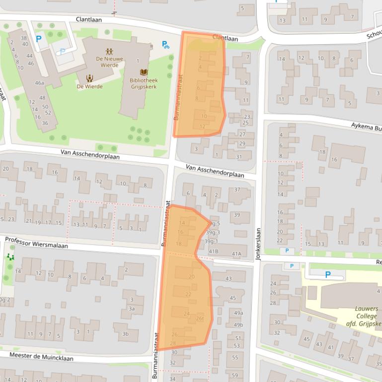 Kaart van postcodegebied 9843EK.