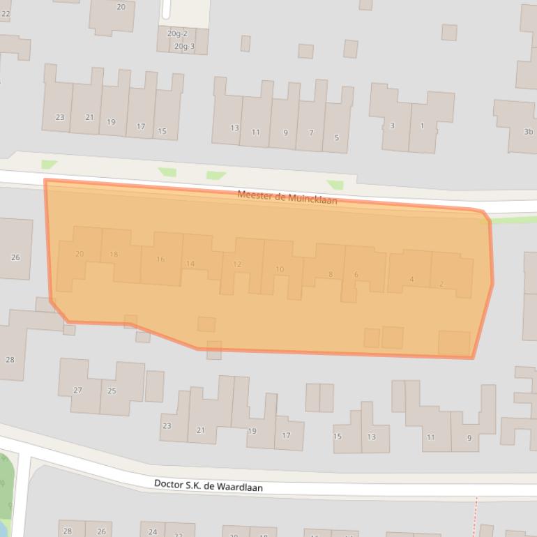 Kaart van postcodegebied 9843EN.