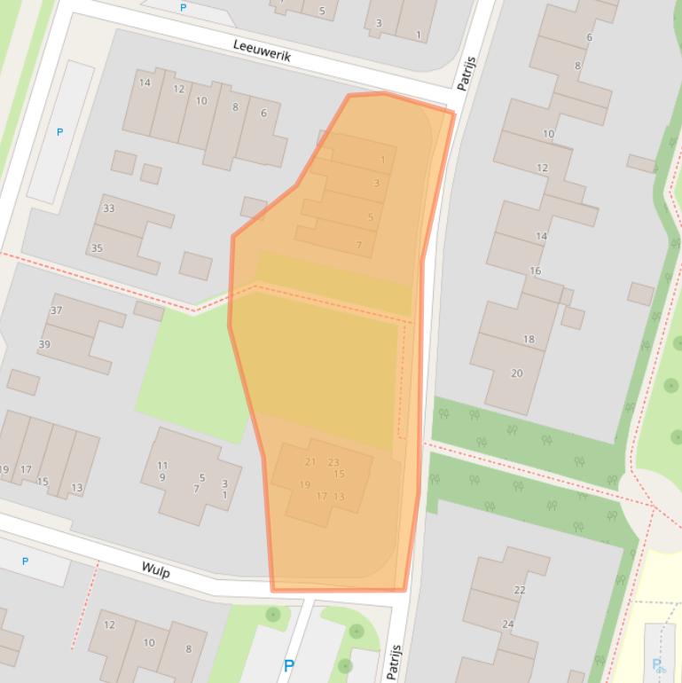 Kaart van postcodegebied 9843GR.
