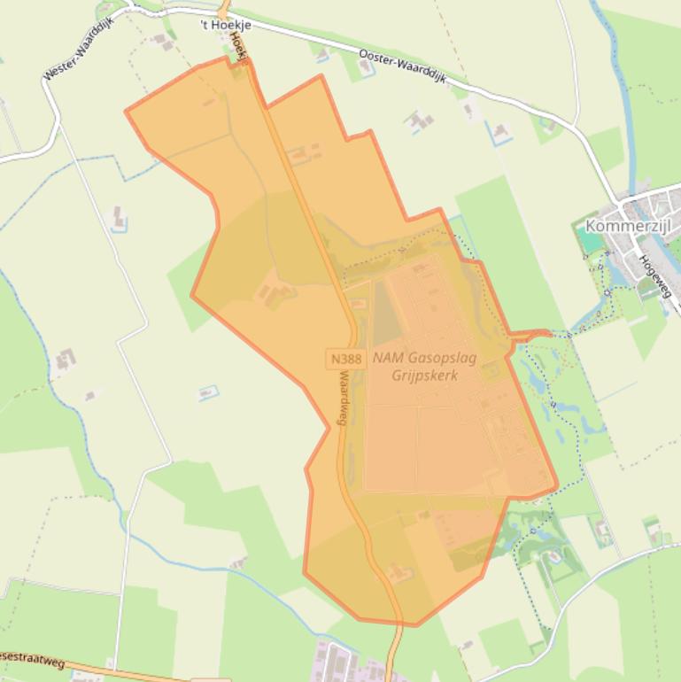 Kaart van postcodegebied 9843TK.