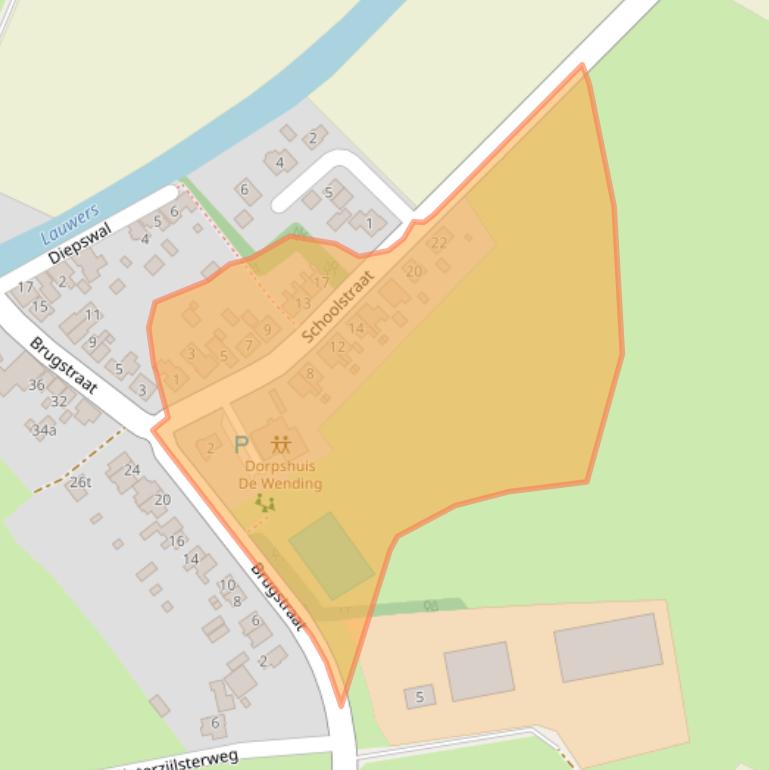 Kaart van postcodegebied 9844PE.