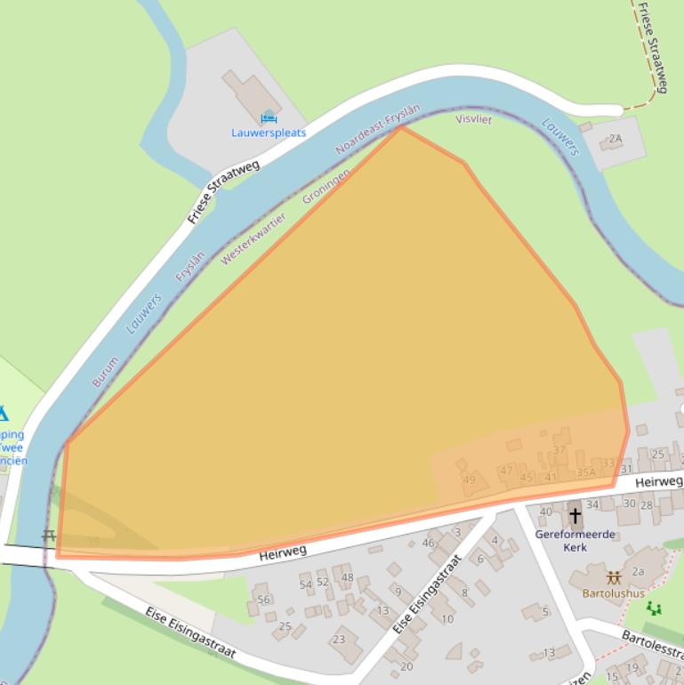 Kaart van postcodegebied 9845AB.