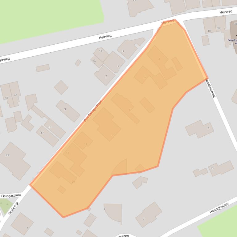 Kaart van postcodegebied 9845AM.
