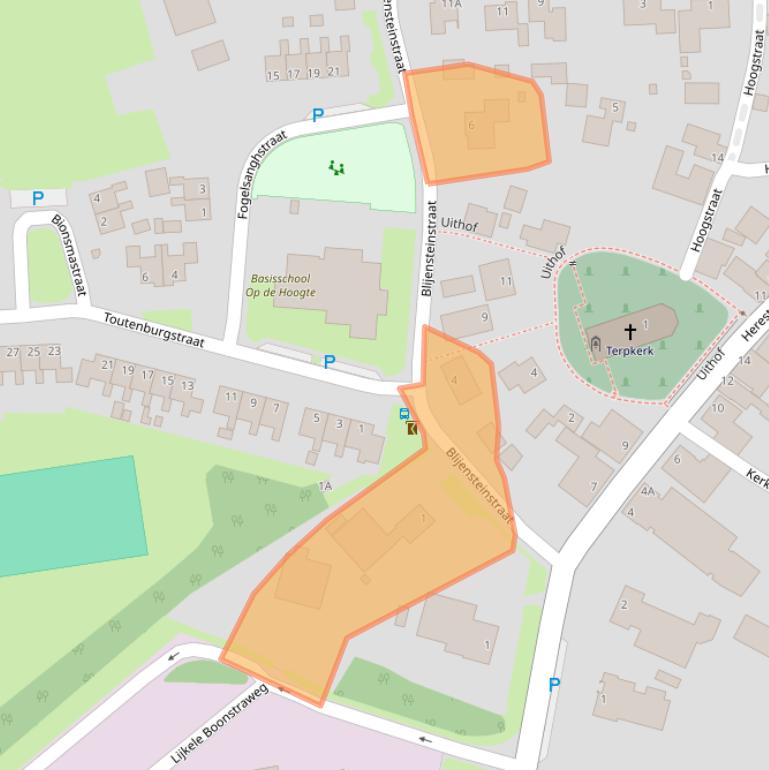 Kaart van postcodegebied 9851AE.