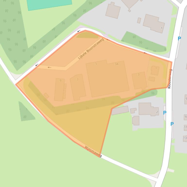 Kaart van postcodegebied 9851AW.