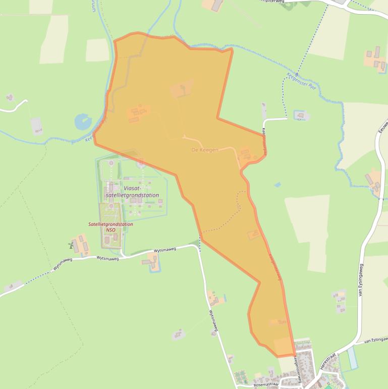 Kaart van postcodegebied 9851TE.