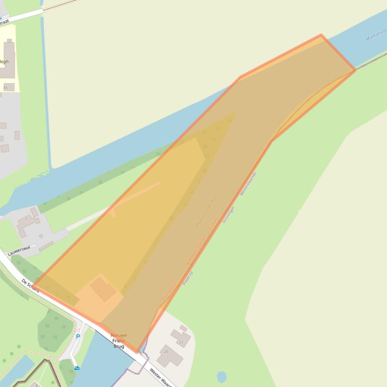 Kaart van postcodegebied 9853PK.