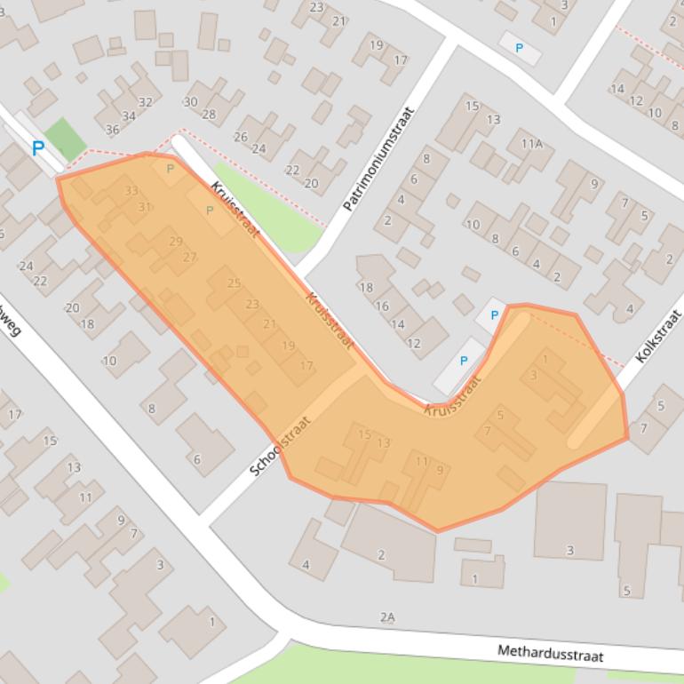 Kaart van postcodegebied 9853PV.