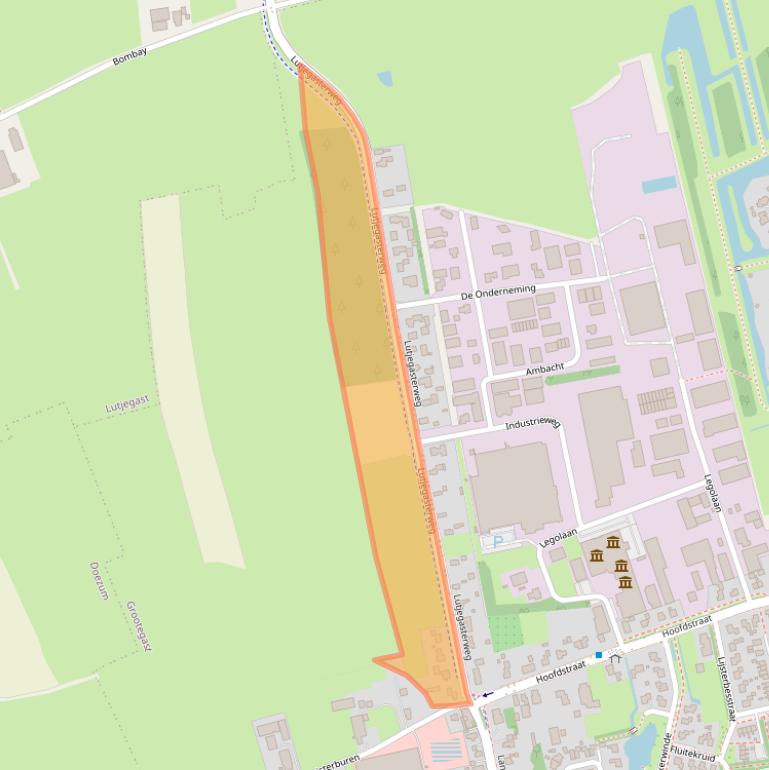 Kaart van postcodegebied 9861AP.