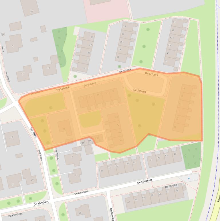 Kaart van postcodegebied 9861BE.