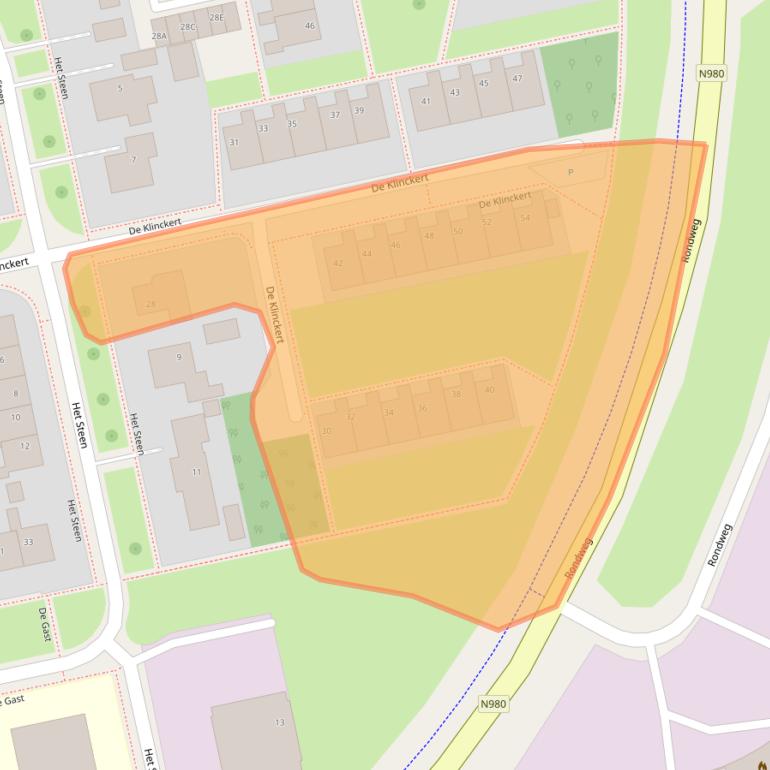 Kaart van postcodegebied 9861BL.