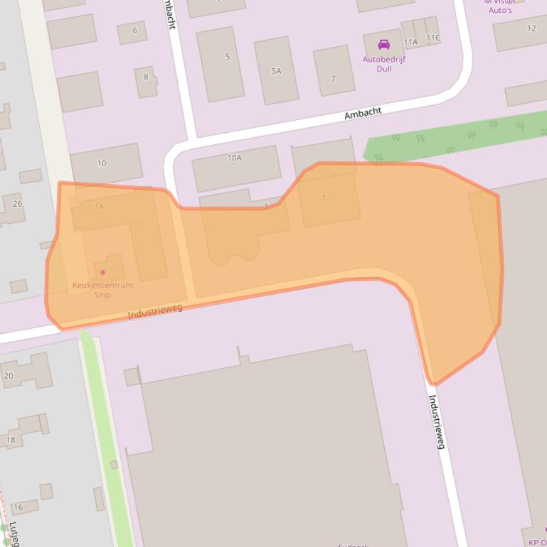 Kaart van postcodegebied 9861BT.