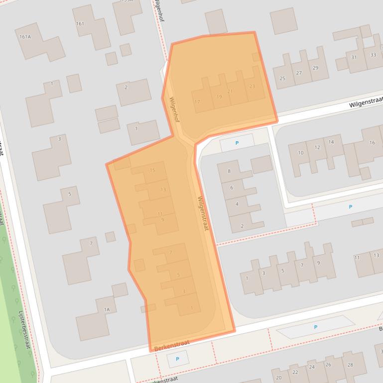 Kaart van postcodegebied 9861EC.