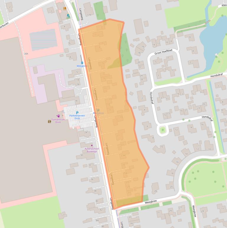 Kaart van postcodegebied 9861GA.