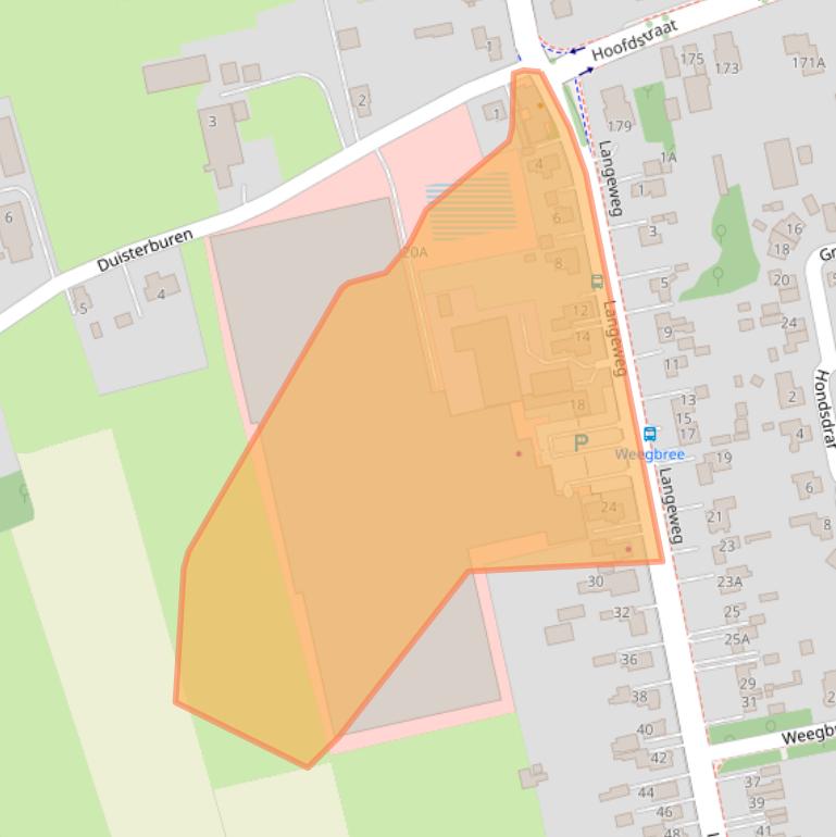 Kaart van postcodegebied 9861GD.