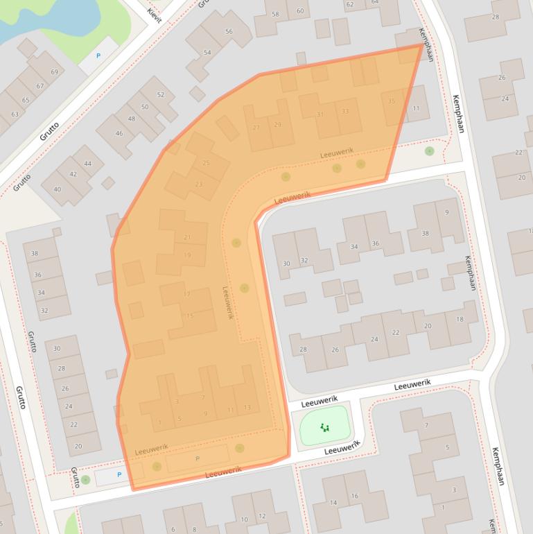 Kaart van postcodegebied 9861HD.