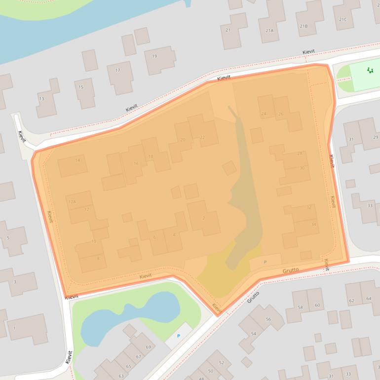 Kaart van postcodegebied 9861HG.