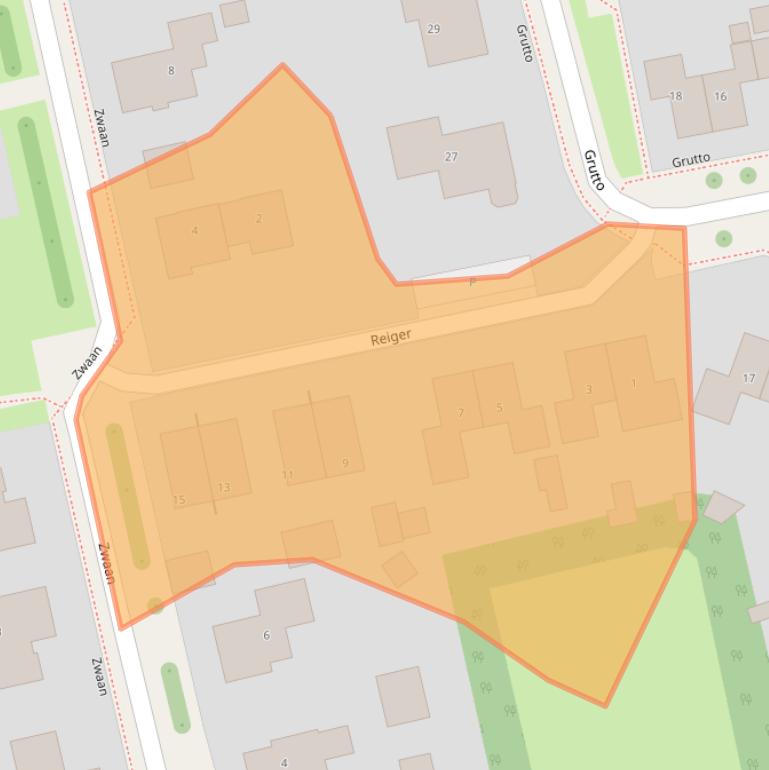 Kaart van postcodegebied 9861HK.