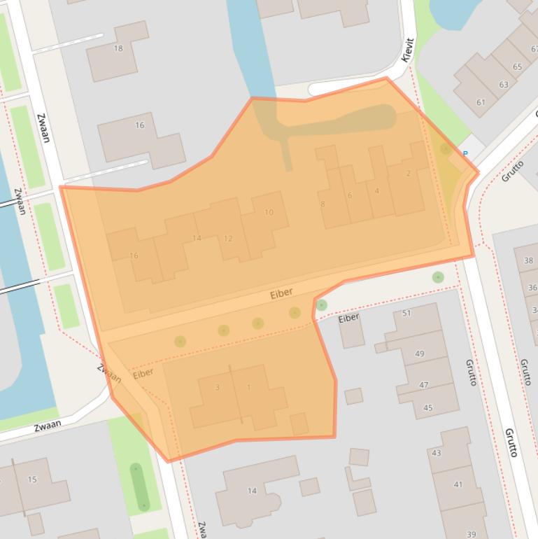 Kaart van postcodegebied 9861HL.