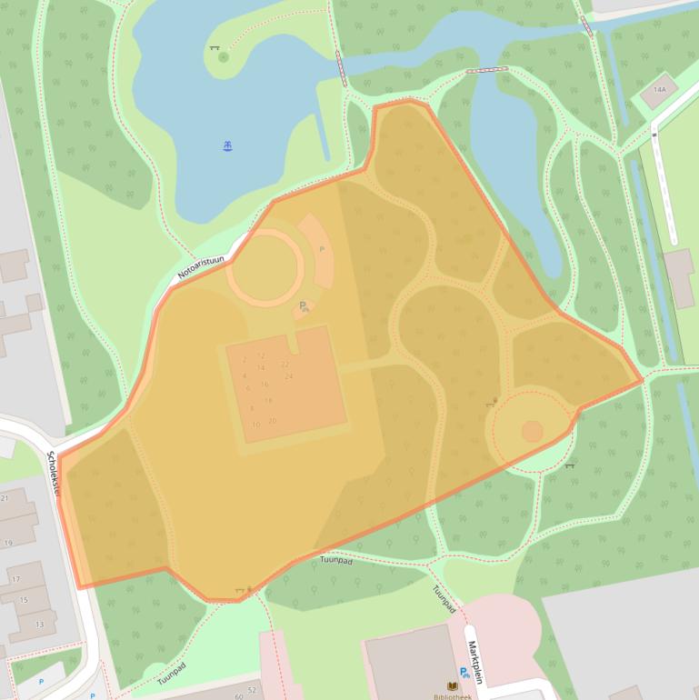 Kaart van postcodegebied 9861HM.