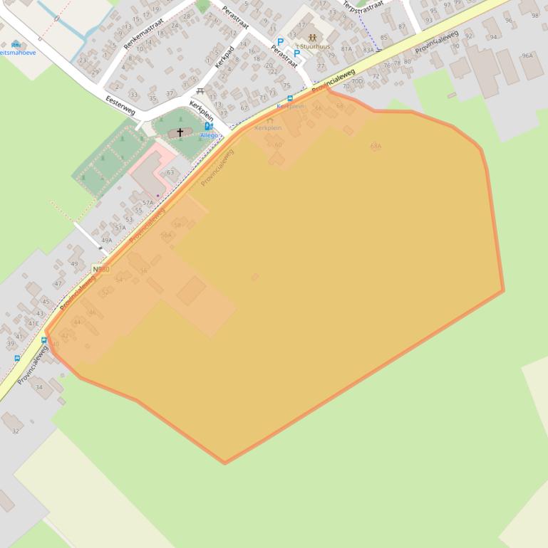 Kaart van postcodegebied 9863PH.