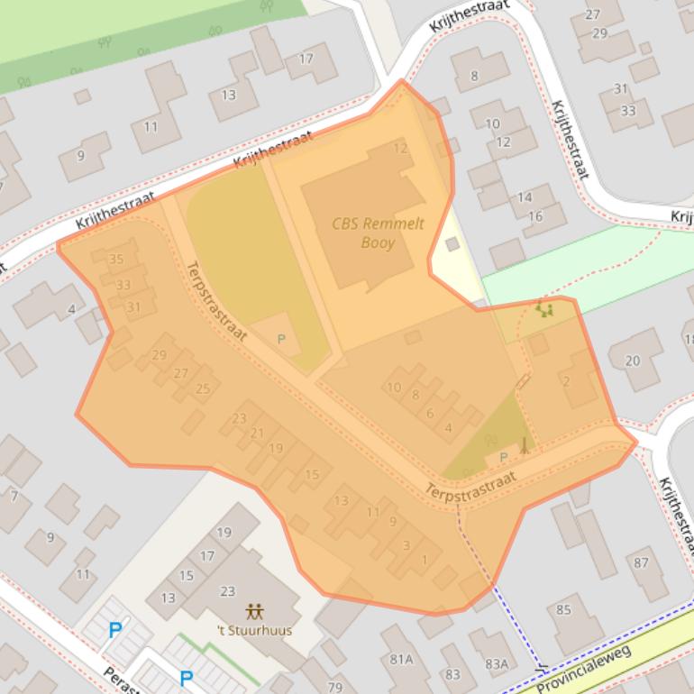 Kaart van postcodegebied 9863PV.