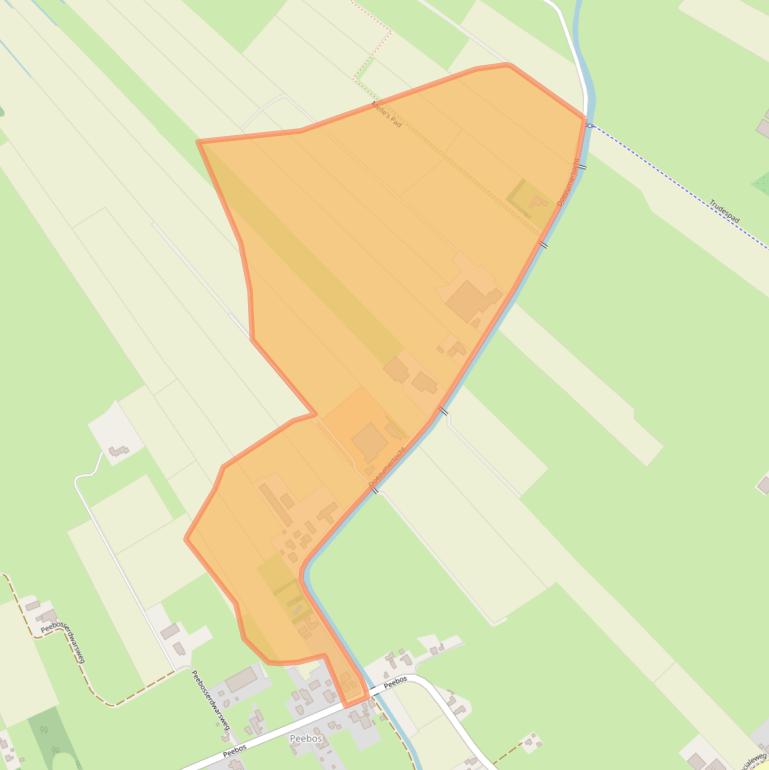 Kaart van postcodegebied 9863TG.