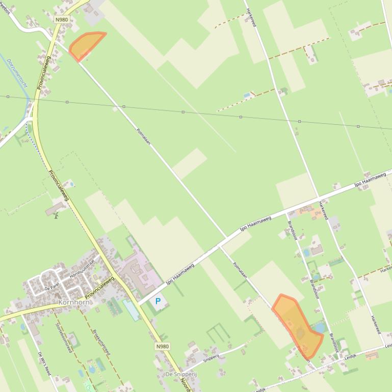 Kaart van postcodegebied 9863TN.