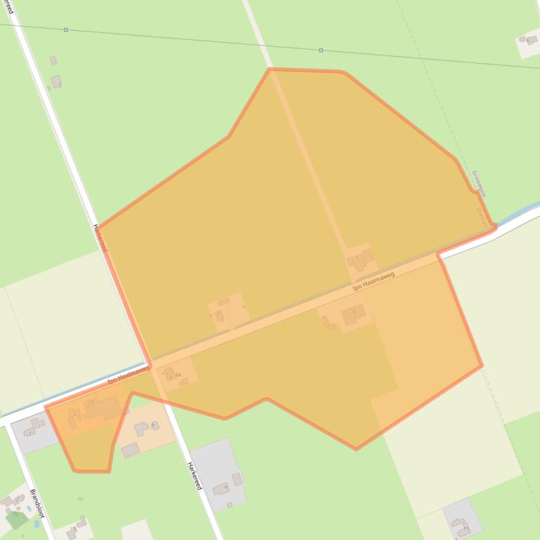 Kaart van postcodegebied 9863TS.