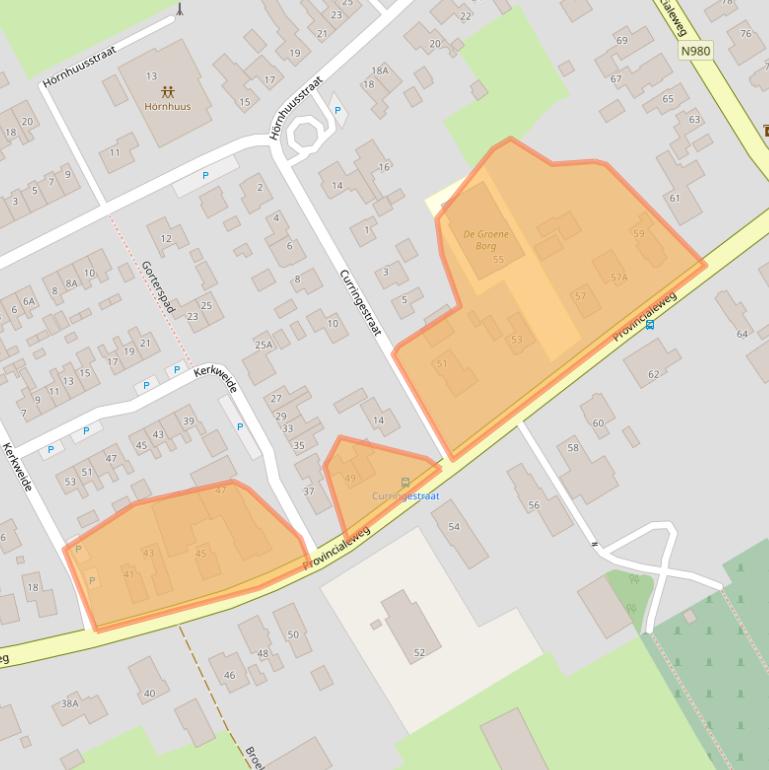 Kaart van postcodegebied 9864PB.