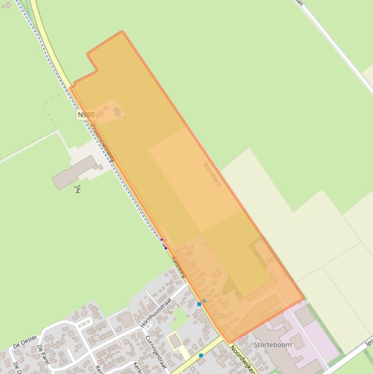 Kaart van postcodegebied 9864PG.