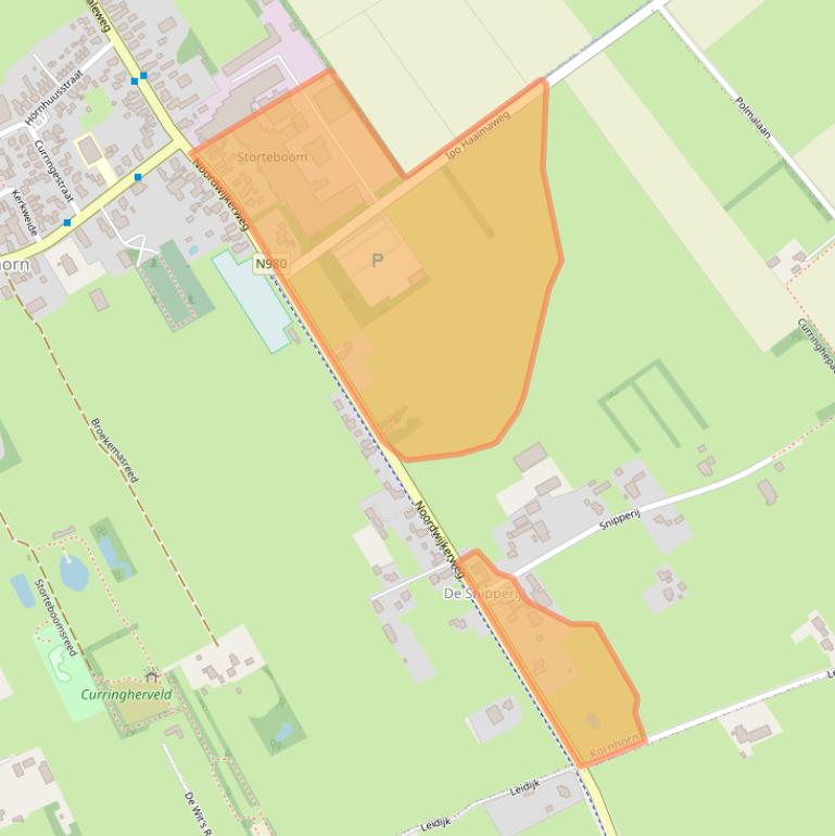 Kaart van postcodegebied 9864TB.
