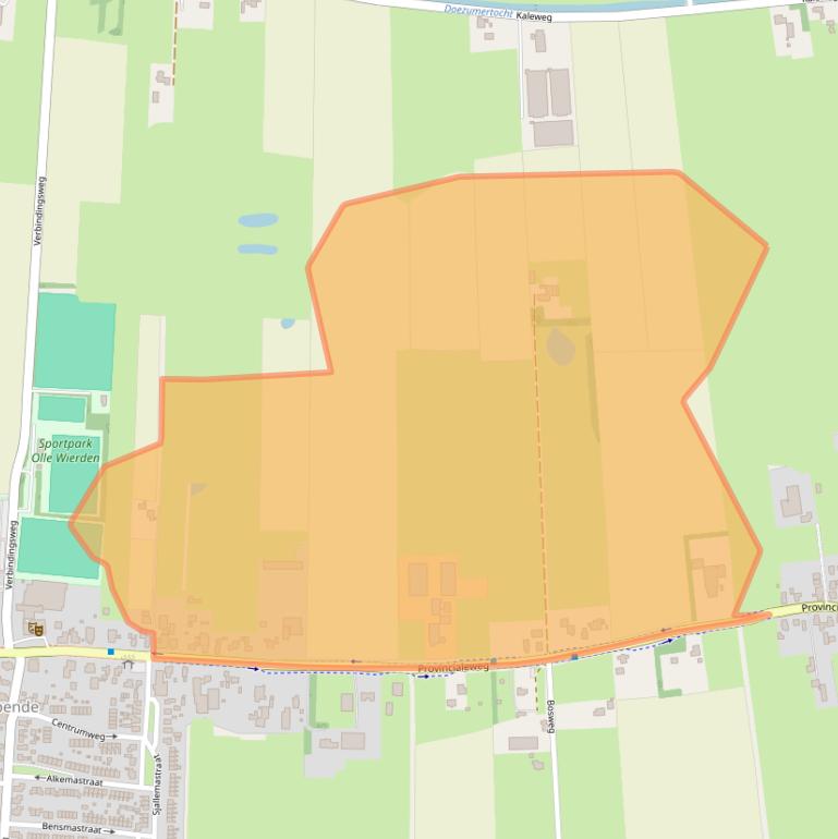 Kaart van postcodegebied 9865AD.