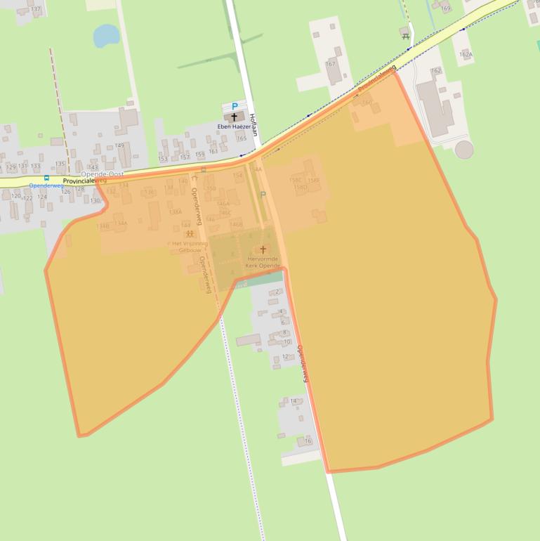 Kaart van postcodegebied 9865AM.