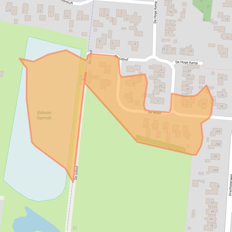 Kaart van postcodegebied 9865BV.