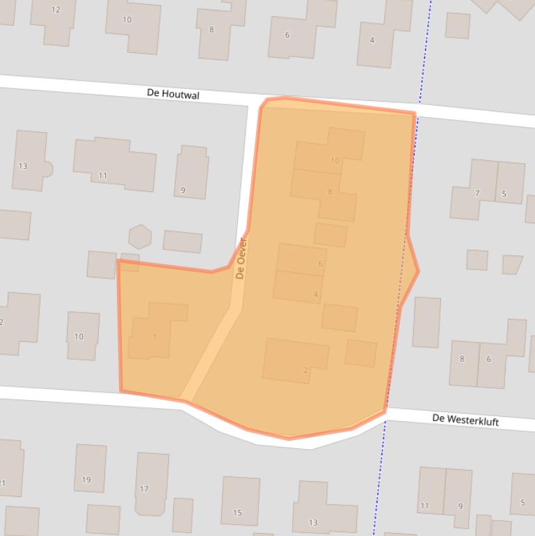 Kaart van postcodegebied 9865BW.