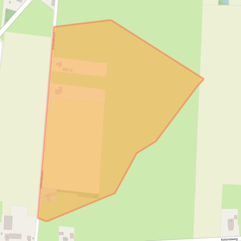 Kaart van postcodegebied 9865VM.