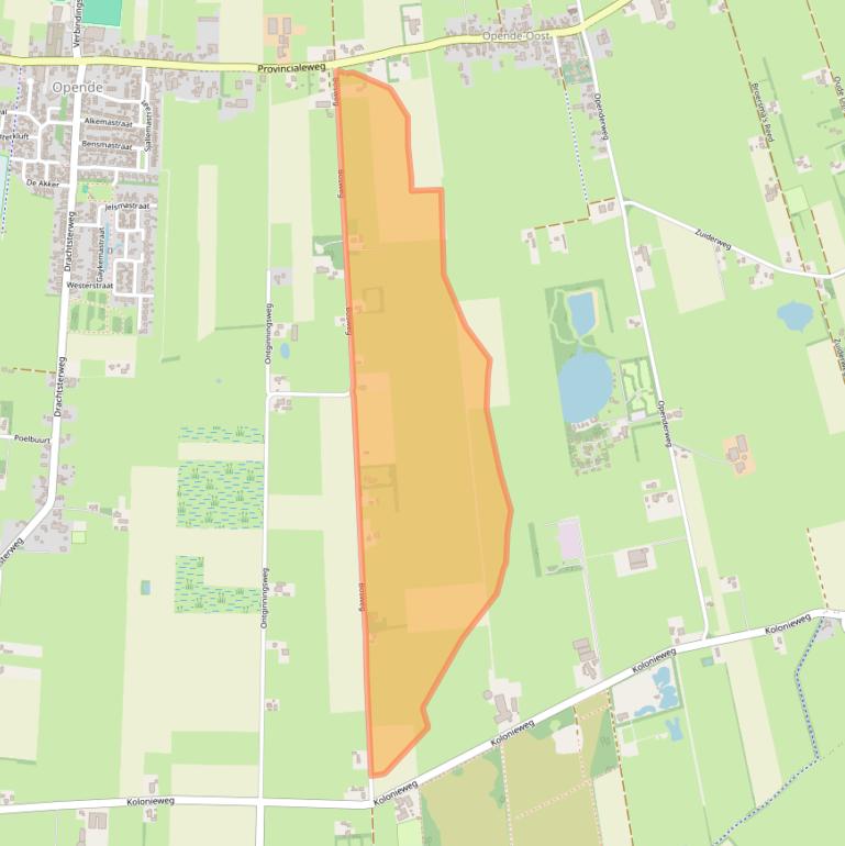 Kaart van postcodegebied 9865XB.