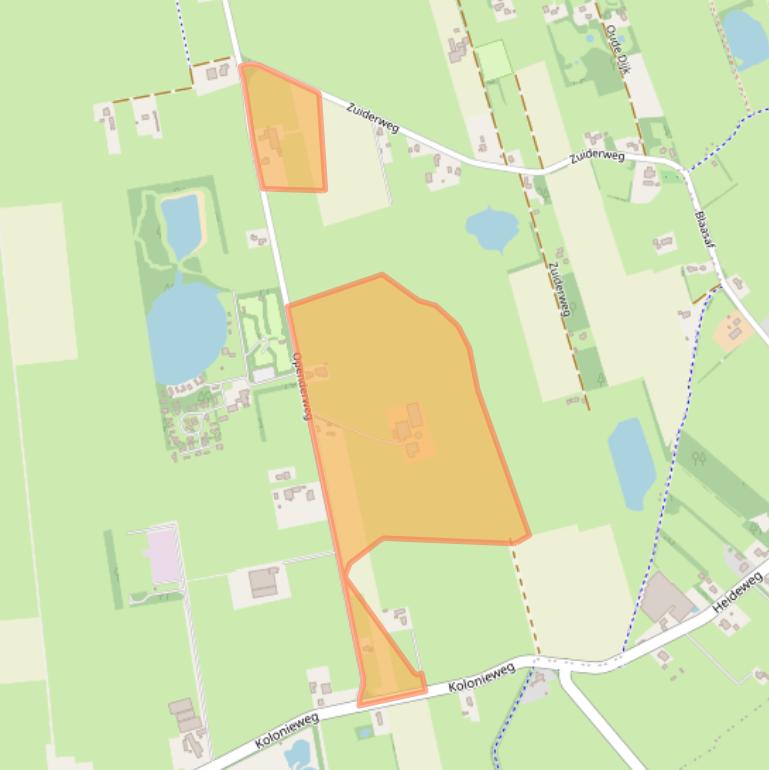 Kaart van postcodegebied 9865XD.