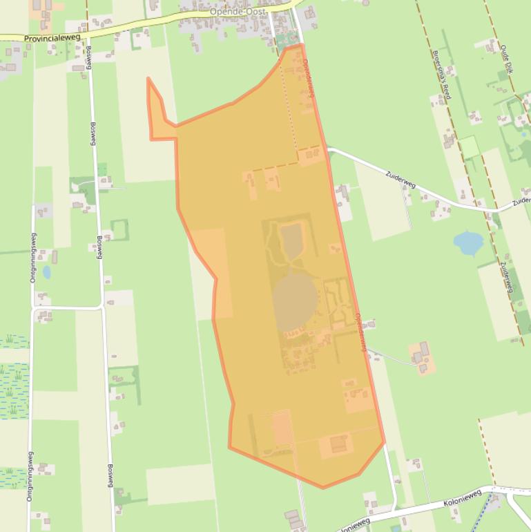 Kaart van postcodegebied 9865XE.