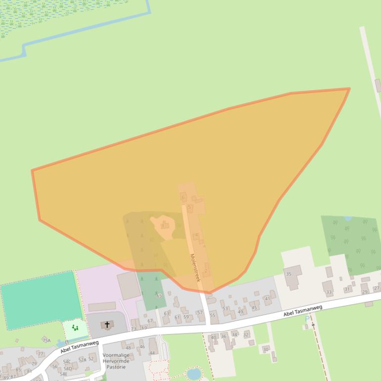 Kaart van postcodegebied 9866AE.