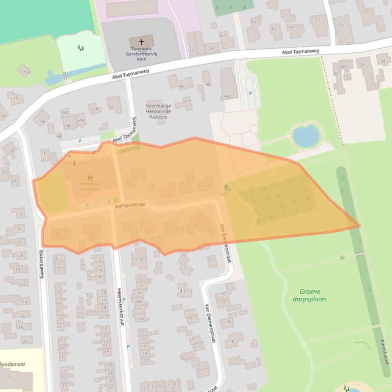 Kaart van postcodegebied 9866AP.